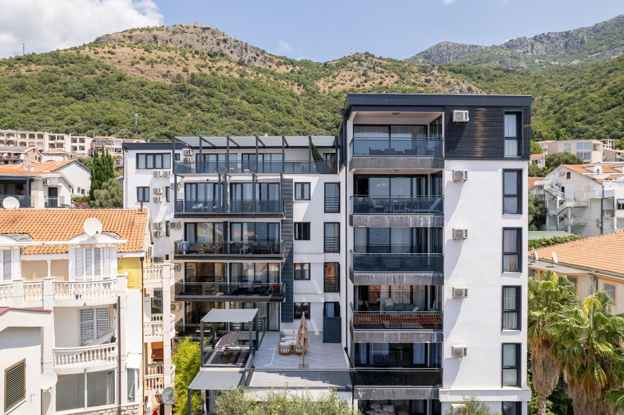Апартаменты Vista Seaview Свети-Стефан Экстерьер фото