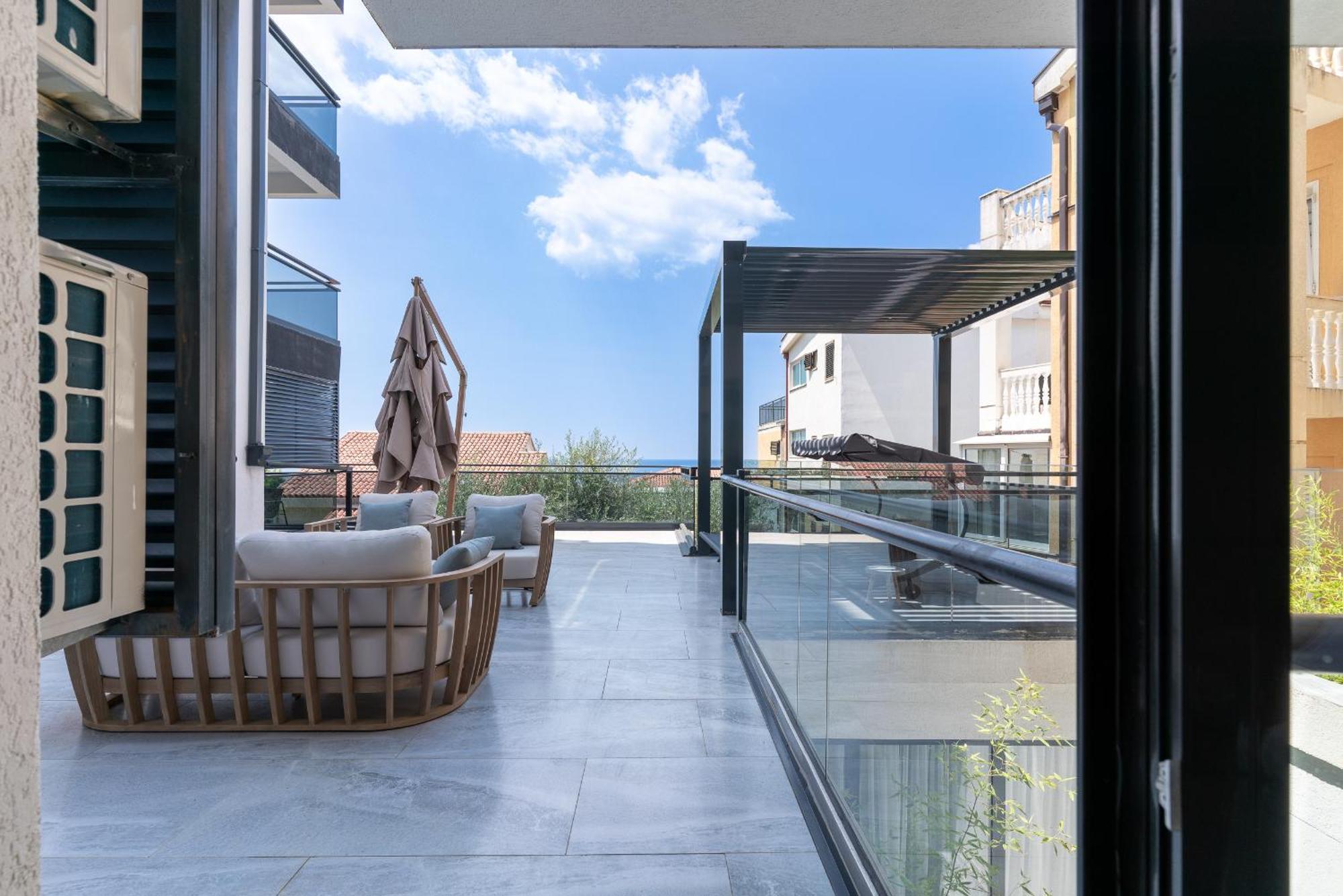 Апартаменты Vista Seaview Свети-Стефан Экстерьер фото