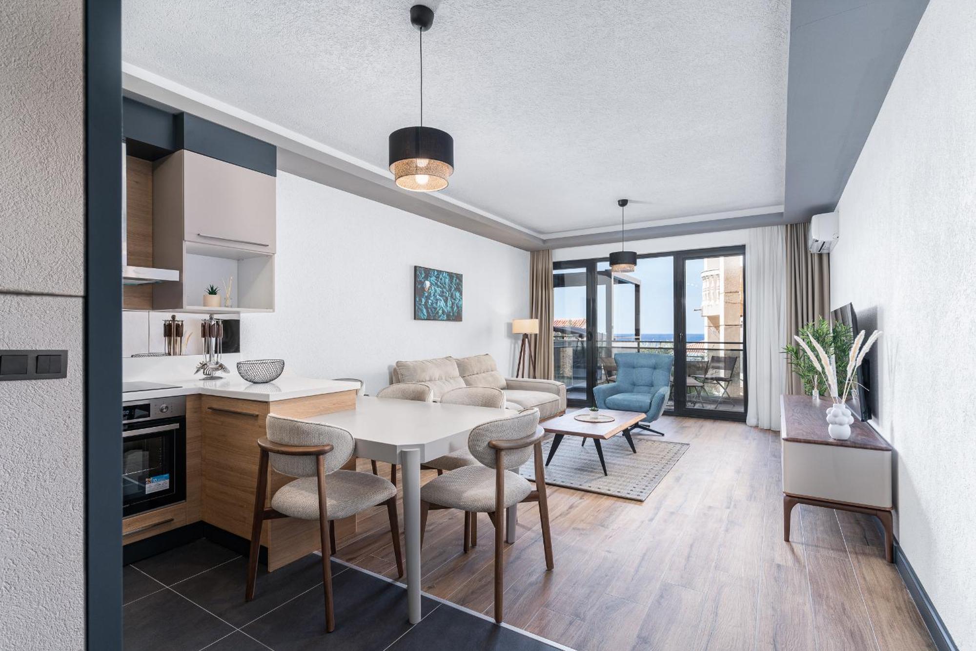 Апартаменты Vista Seaview Свети-Стефан Экстерьер фото